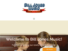 Tablet Screenshot of billjonesmusic.com